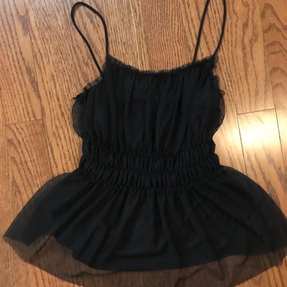 Black tank top